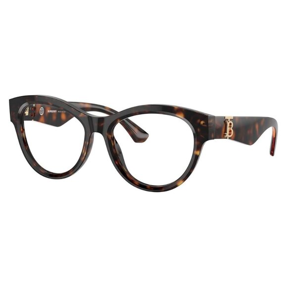 New Authentic  BURBERRY TB Collection Havana Round BE2404 3002 Glasses Women - Picture 1 of 6